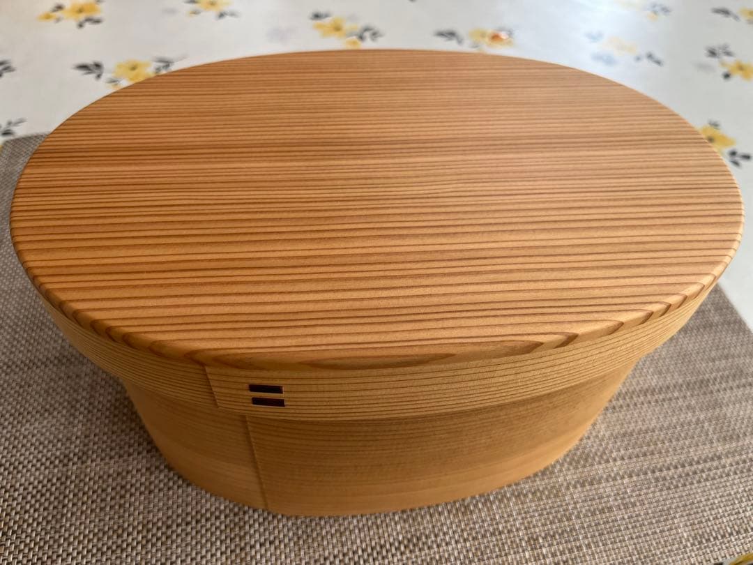 【新品未使用】大館曲げわっぱ　米びつ　2kg