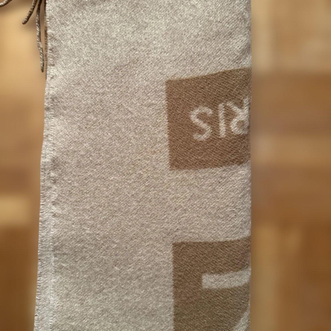 LOUIS VUITTON カシミヤマフラー ベージュ