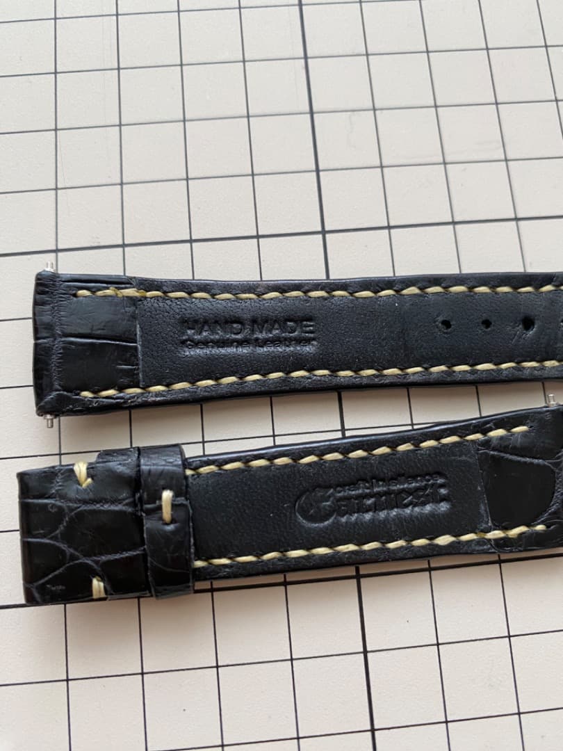 【未使用】Earnest アーネスト 20mm クロコダイル 時計ベルトブラック