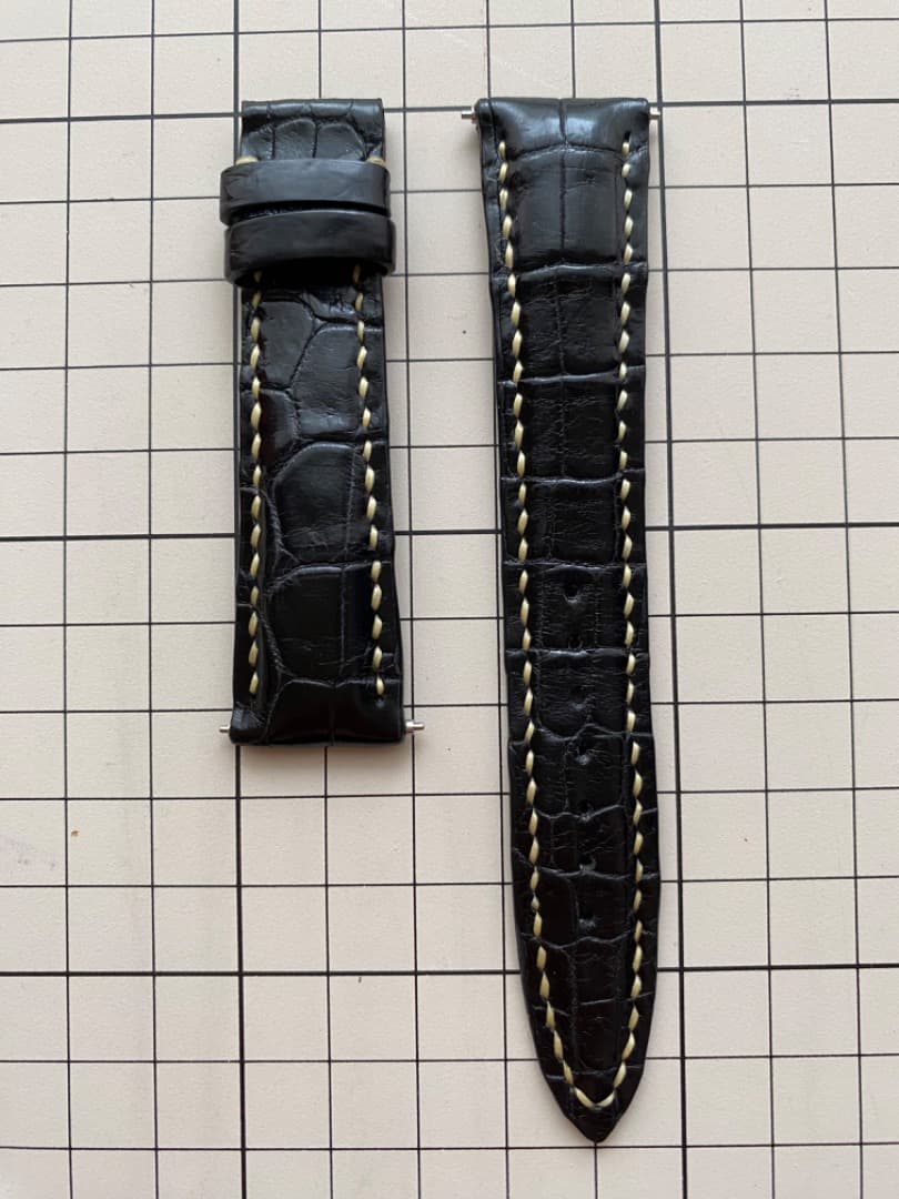 【未使用】Earnest アーネスト 20mm クロコダイル 時計ベルトブラック