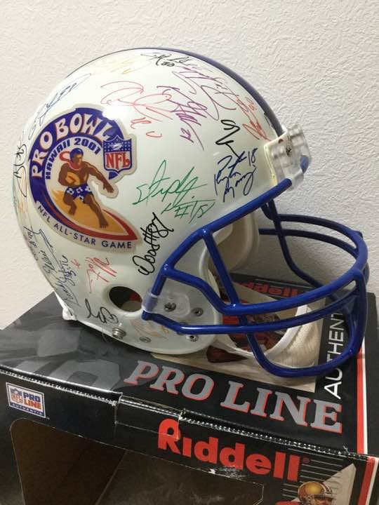 NFLプロボウル サイン入りヘルメット