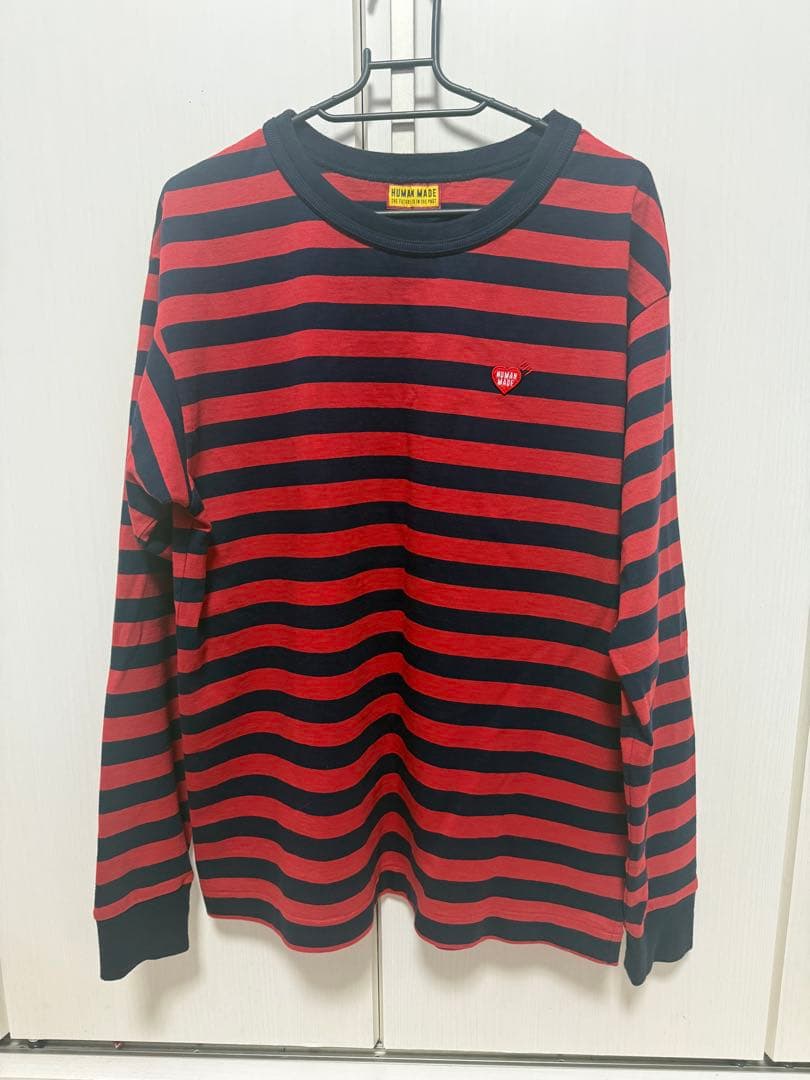 HUMAN MADE ストライプ L/S Tシャツ Mサイズ