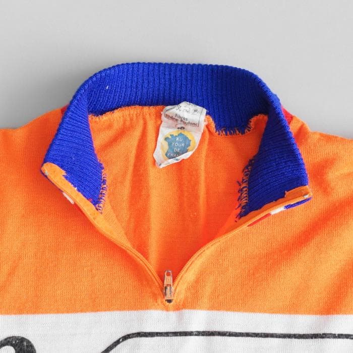 70sビンテージ フランス製 ツールドフランス Bic 半袖サイクルジャージ