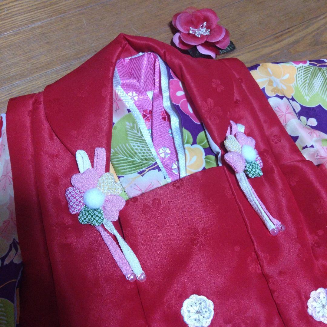 美品★小町KIDS★三歳★紫＆ピンク★被布フルセット