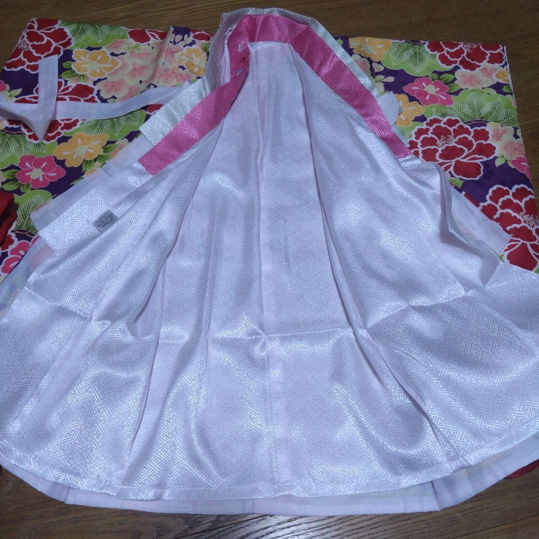 美品★小町KIDS★三歳★紫＆ピンク★被布フルセット