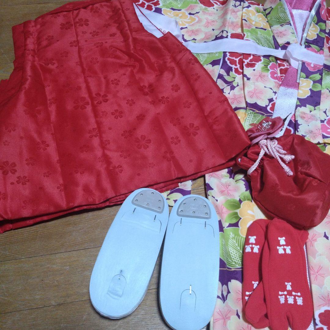 美品★小町KIDS★三歳★紫＆ピンク★被布フルセット