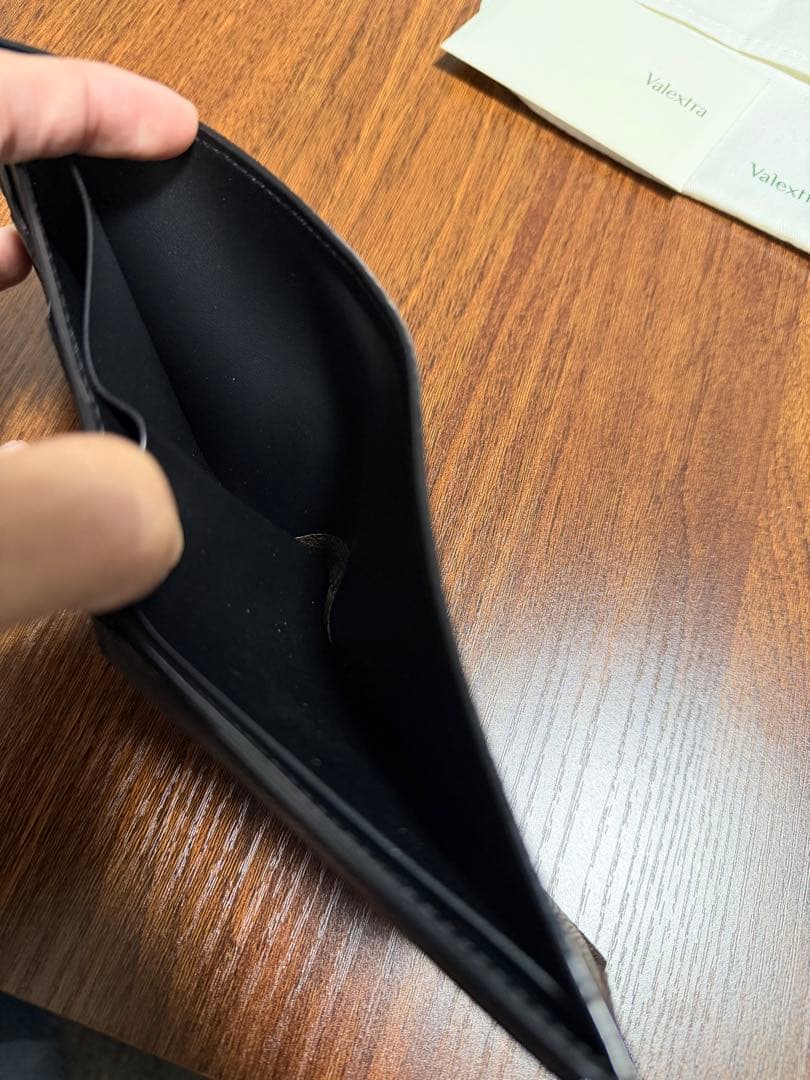 最終値下げValextra 二つ折り財布 小銭入れ付き ブラウン