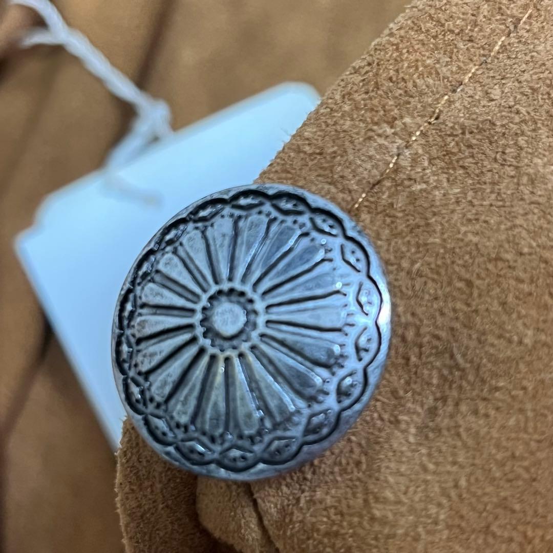 美品『Pensée パンセ』ウエスタンポンチョ スエード山羊革 フリンジケープ