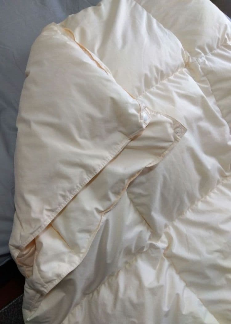 フランスベッド 　羽毛　掛け布団　ダブルサイズ　2枚合わせ