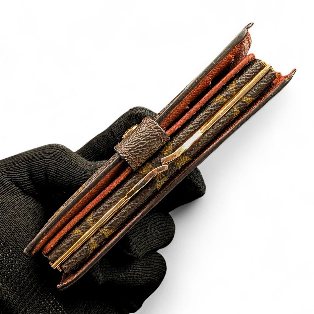 良品 ルイヴィトン モノグラム ポルトモネ ビエ ヴィエノワ 折り財布 がま口