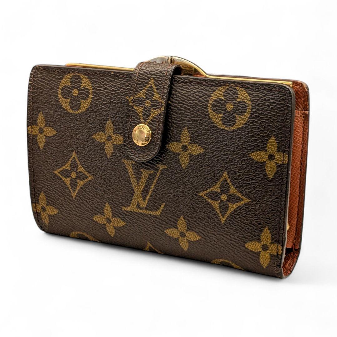 良品 ルイヴィトン モノグラム ポルトモネ ビエ ヴィエノワ 折り財布 がま口