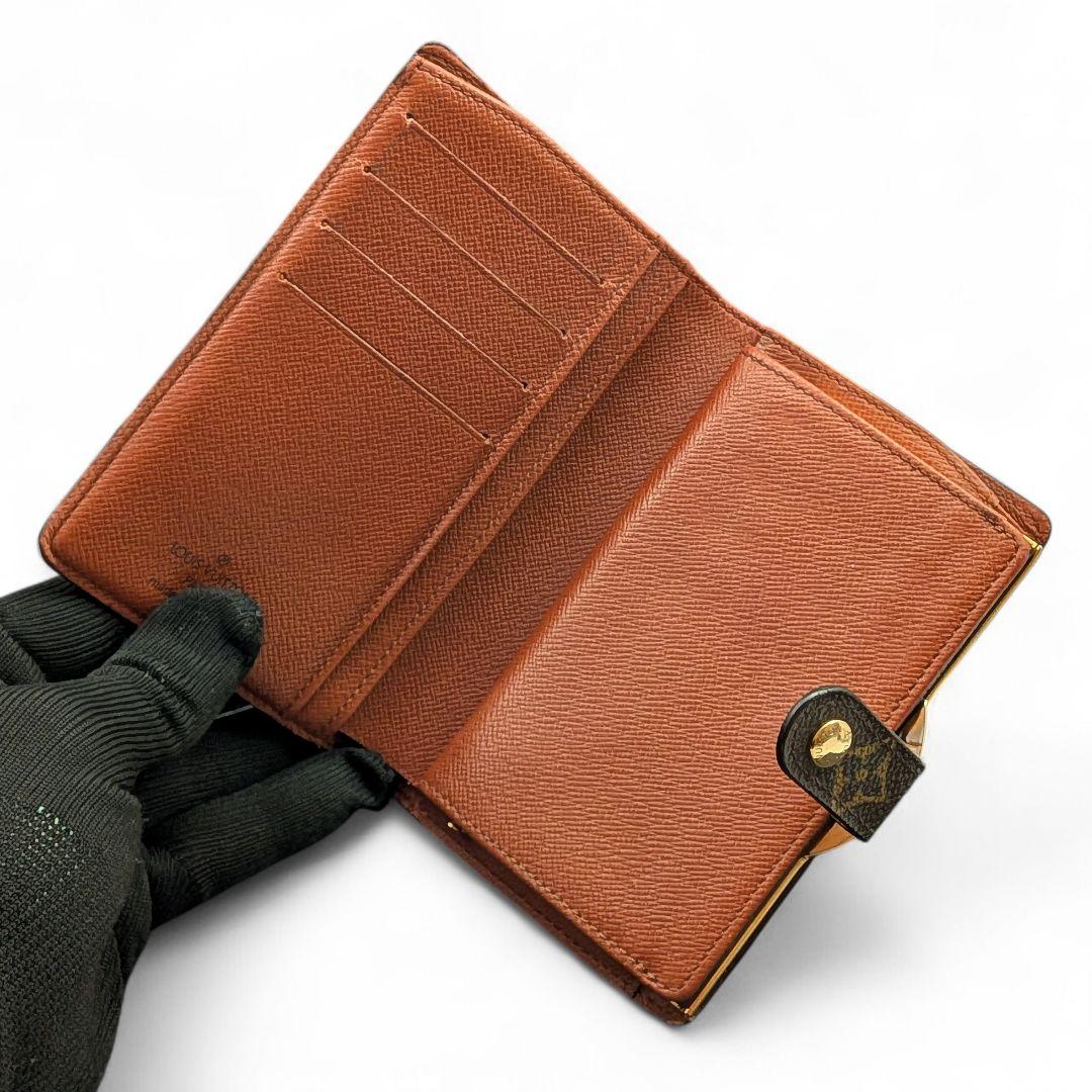 良品 ルイヴィトン モノグラム ポルトモネ ビエ ヴィエノワ 折り財布 がま口
