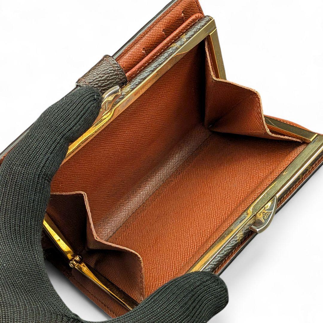 良品 ルイヴィトン モノグラム ポルトモネ ビエ ヴィエノワ 折り財布 がま口