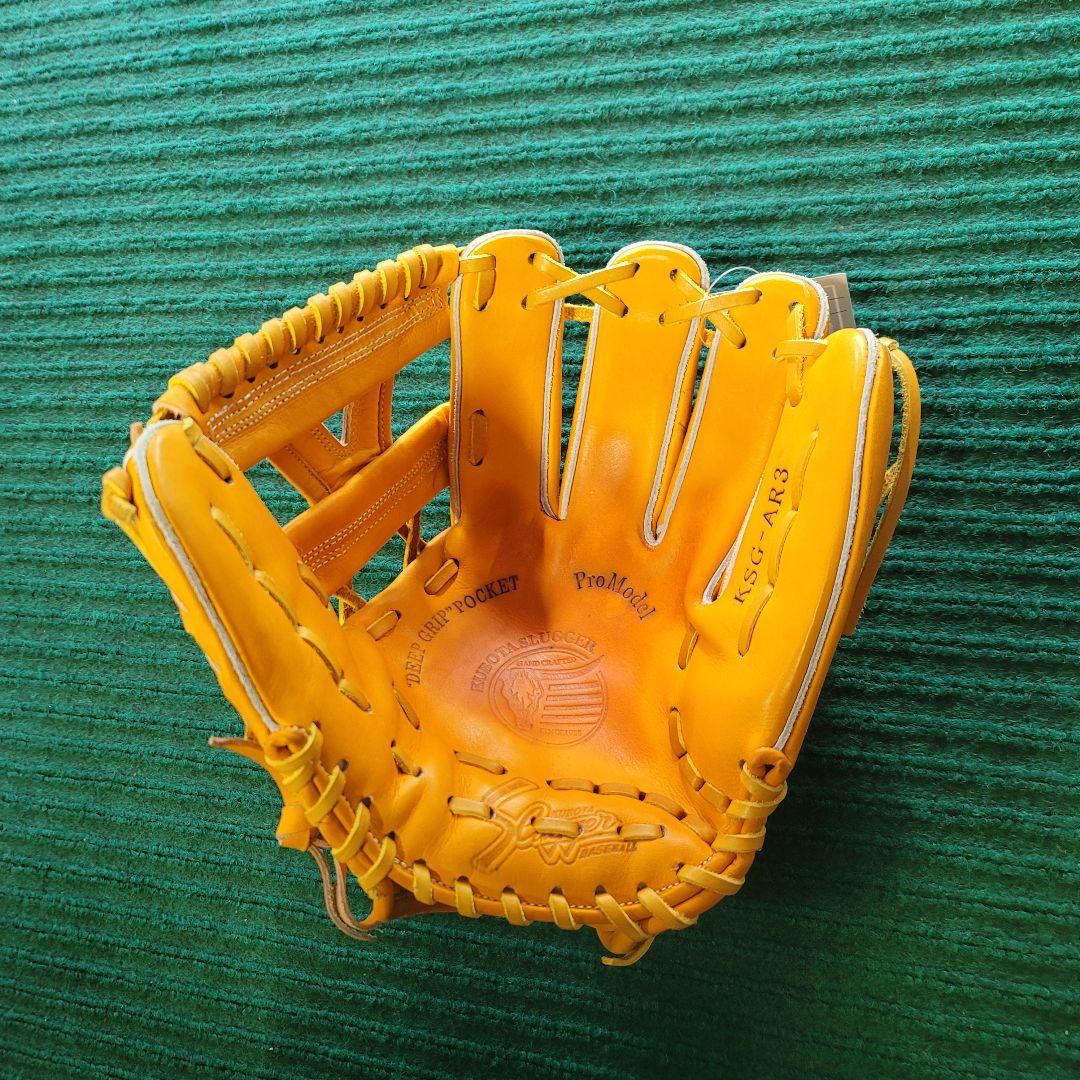 久保田スラッガー　硬式用　内野手　オレンジ×タン　新品　KSG-AR3　袋付