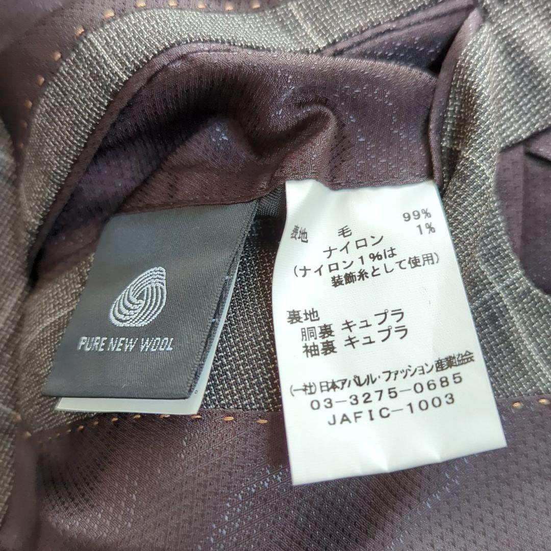 未使用級 L ヒルトン グアベロ スーパー130s グレンチェック セットアップ