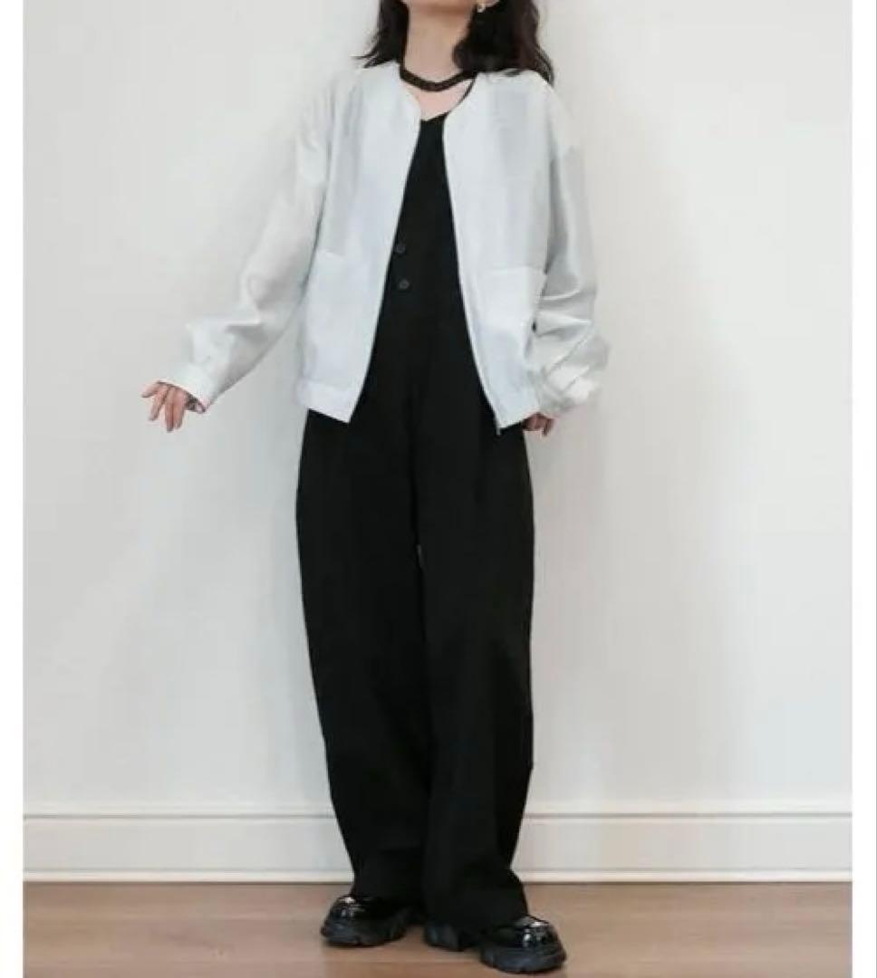 poet フリルスリーブオールインワンブラック新品未使用