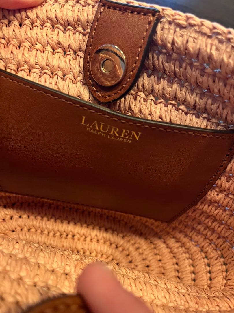 ラルフローレン　カゴショルダー　カゴバック