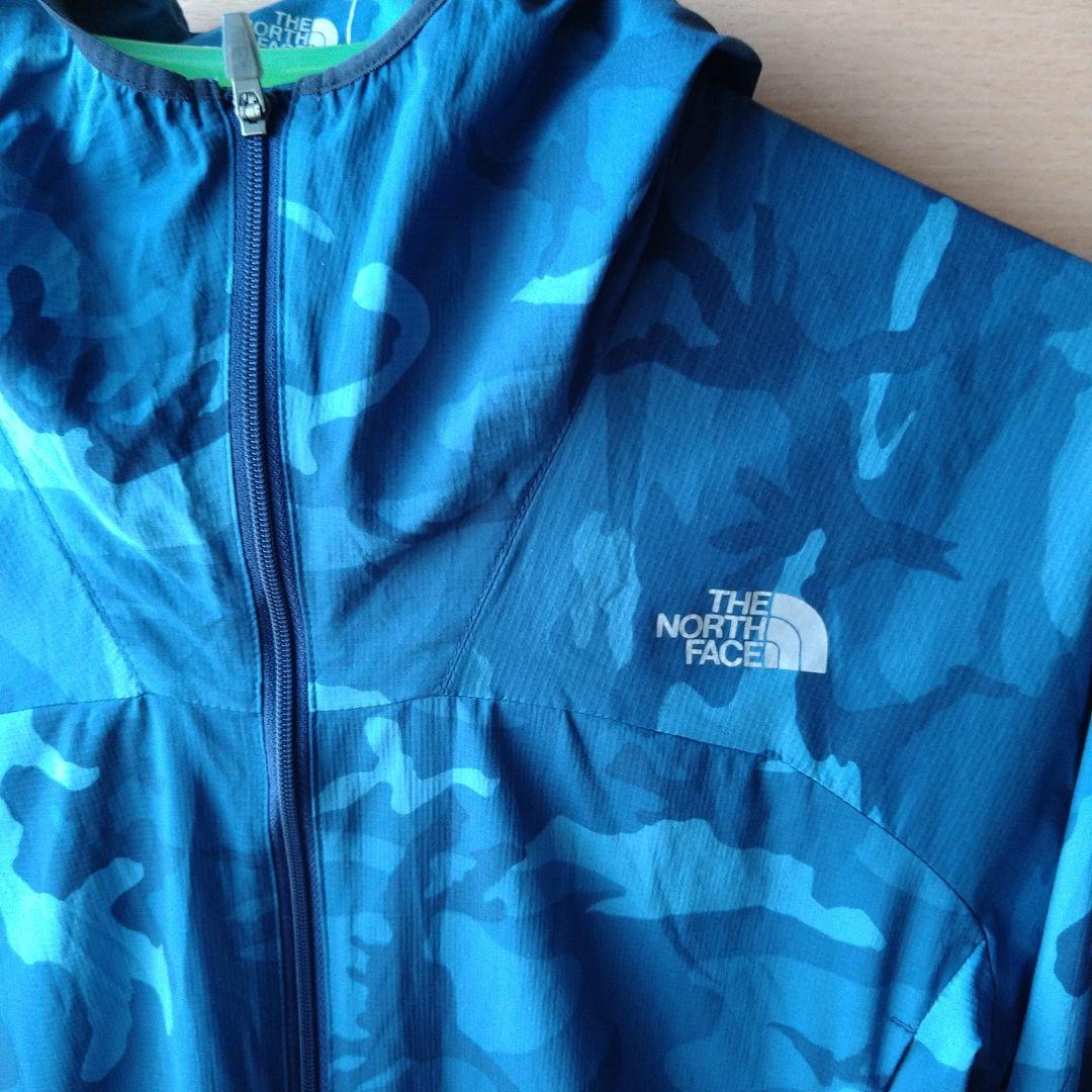 THE NORTH FACE 青迷彩 M ウィンドブレーカー