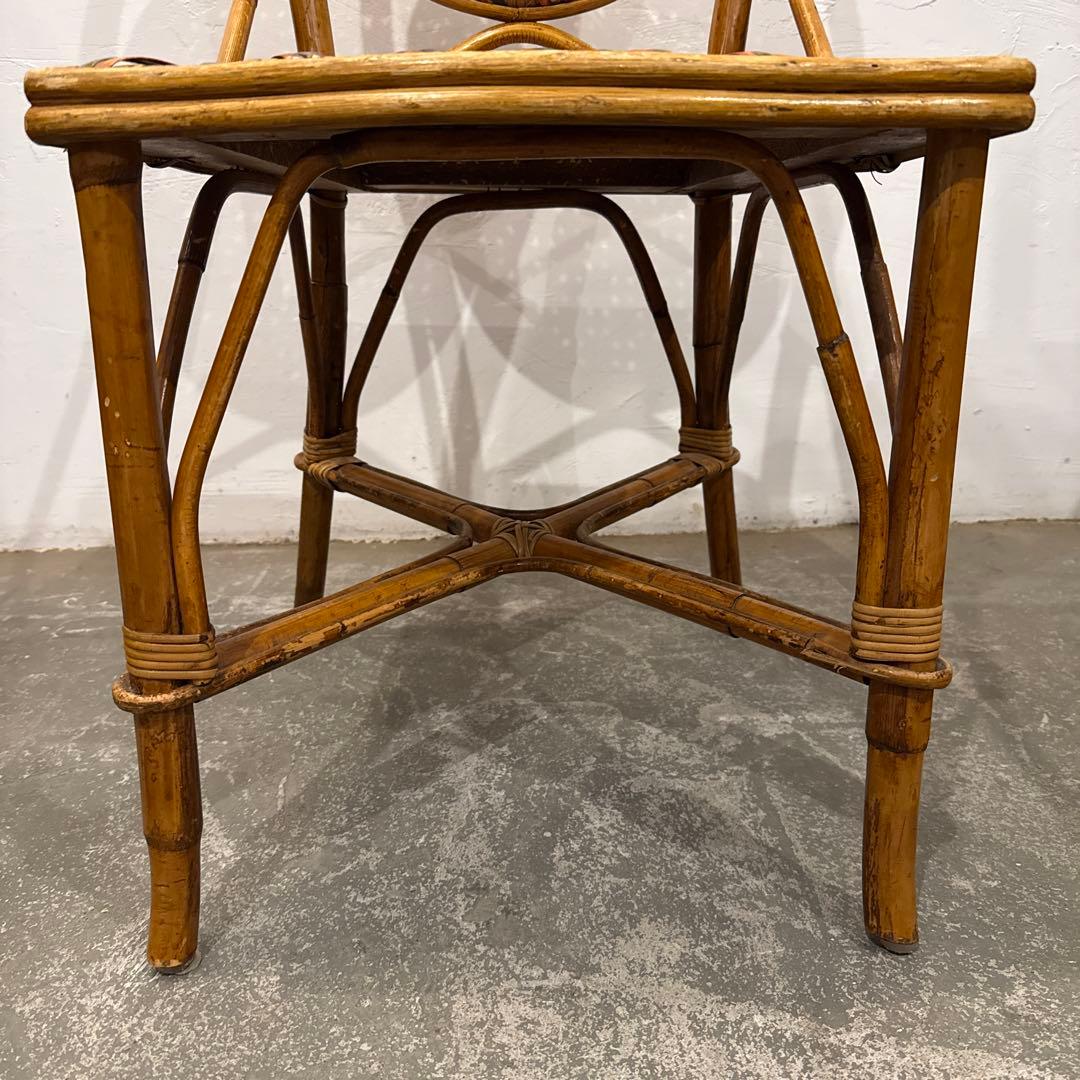 年末年始saleヴィンテージ　カフェチェア　ラタンチェア