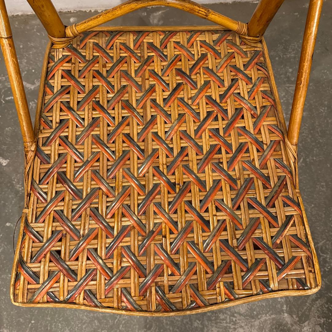 年末年始saleヴィンテージ　カフェチェア　ラタンチェア