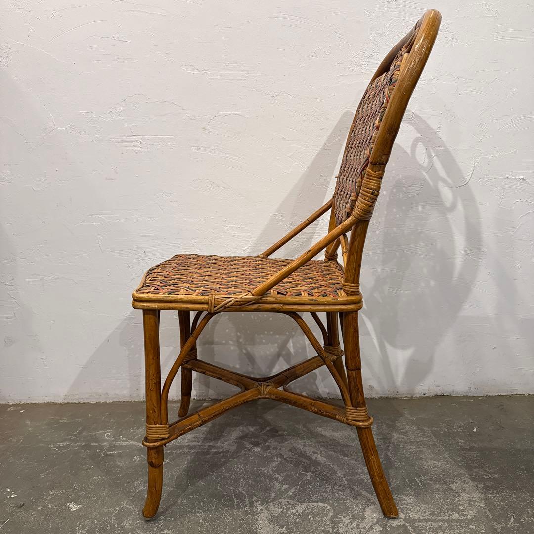 年末年始saleヴィンテージ　カフェチェア　ラタンチェア