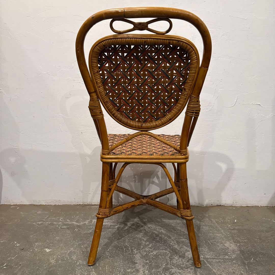 年末年始saleヴィンテージ　カフェチェア　ラタンチェア