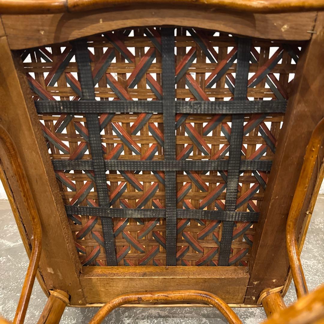 年末年始saleヴィンテージ　カフェチェア　ラタンチェア