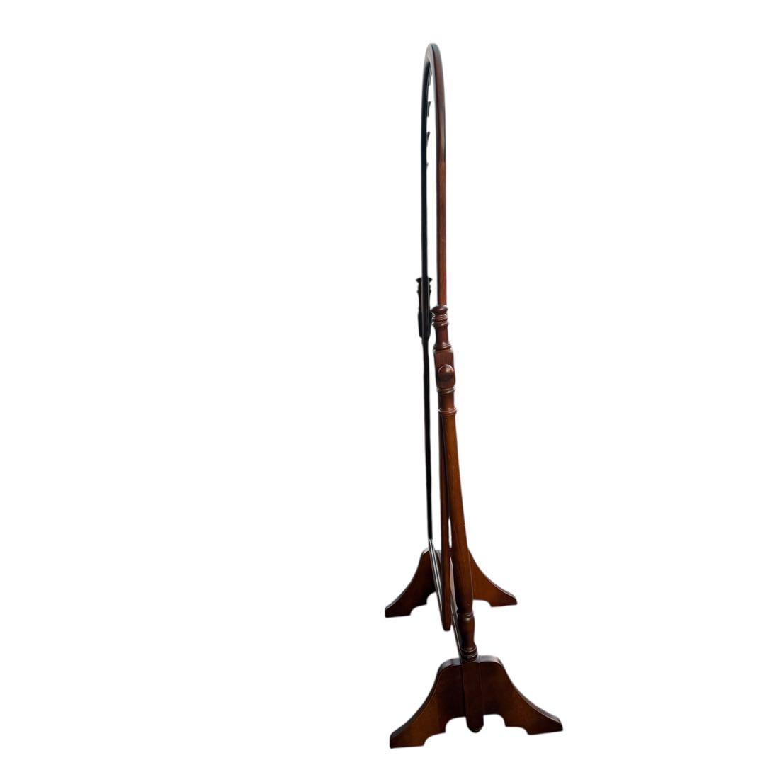 【美品・送料込】karimoku カリモク スタンドミラー ダークブラウン