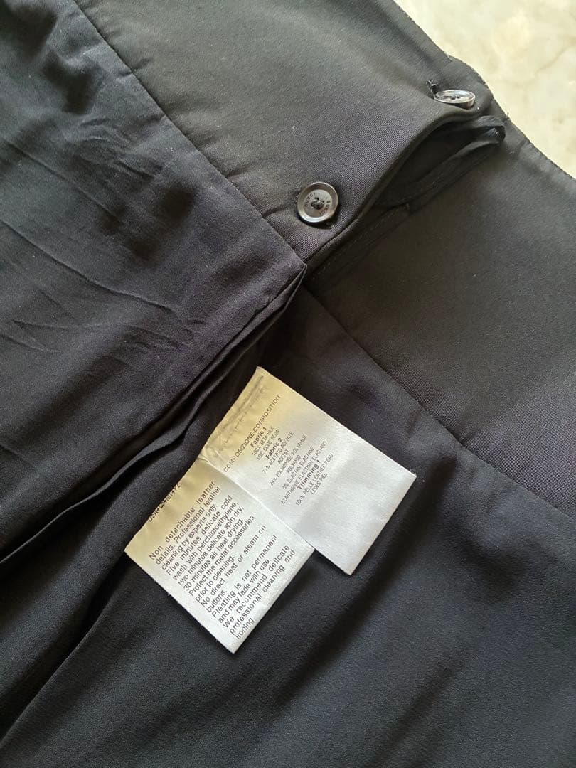 GUCCI黒シルク巻きプリーツスカート 40 正規品