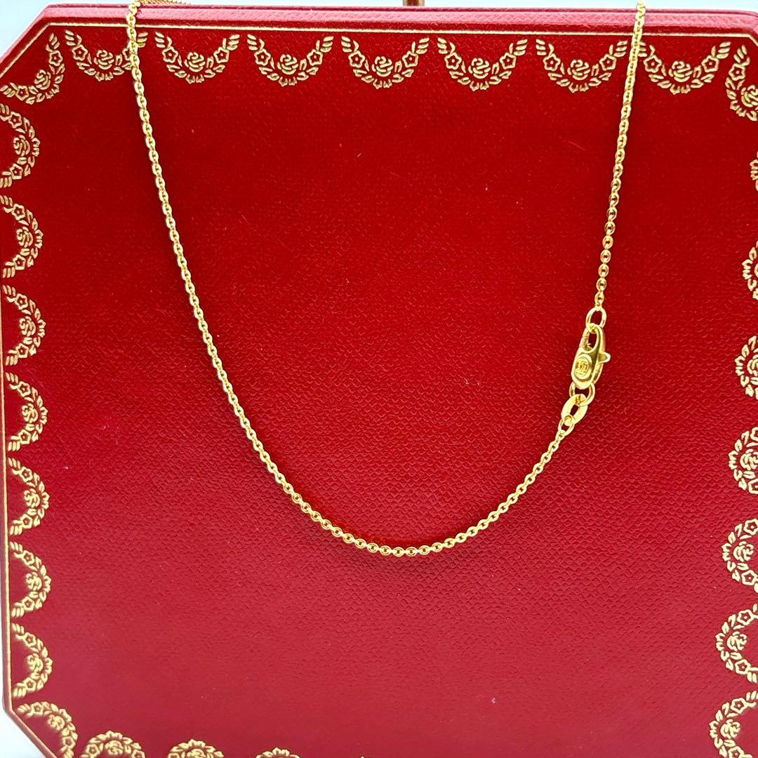 【美品】 カルティエ　イエローゴールド　チェーン　ネックレス　41.7cm