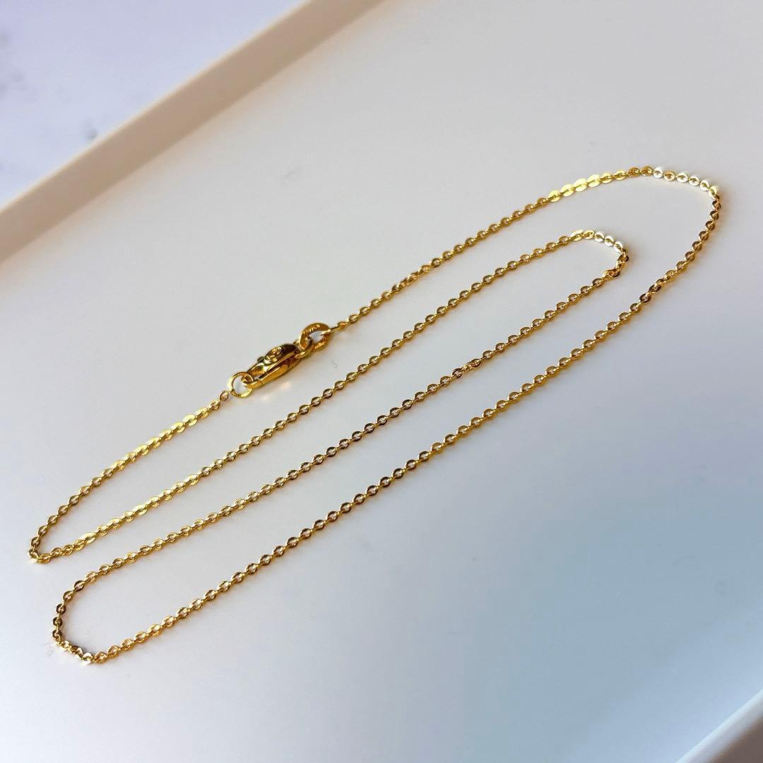 【美品】 カルティエ　イエローゴールド　チェーン　ネックレス　41.7cm