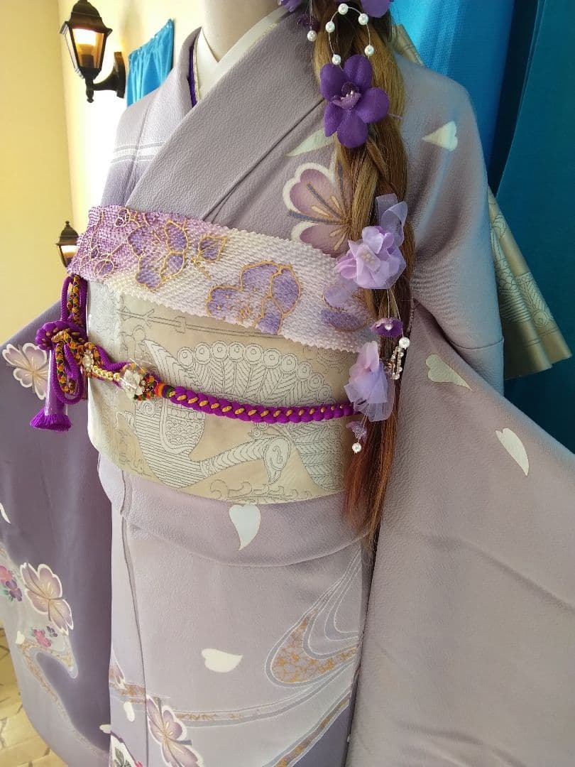 振袖フルセット、やまと誂製振袖、重ね衿、帯揚げ帯締め、袋帯、襦袢、ガード加工