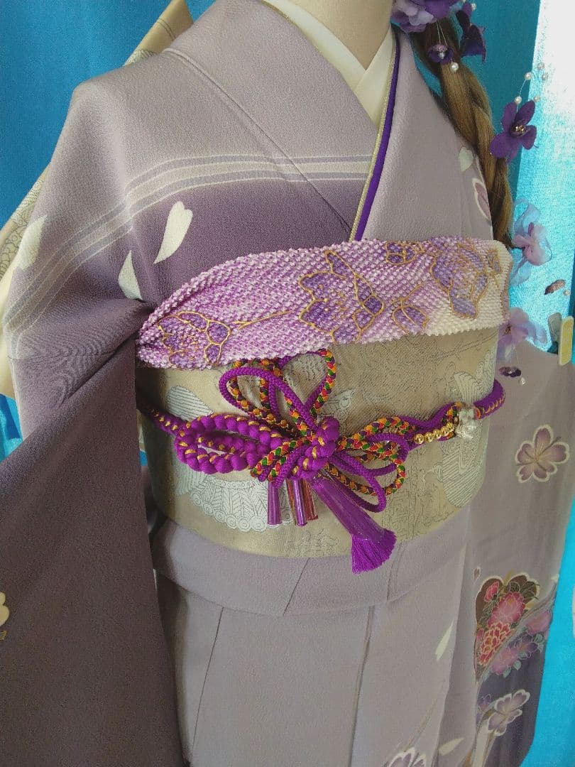 振袖フルセット、やまと誂製振袖、重ね衿、帯揚げ帯締め、袋帯、襦袢、ガード加工