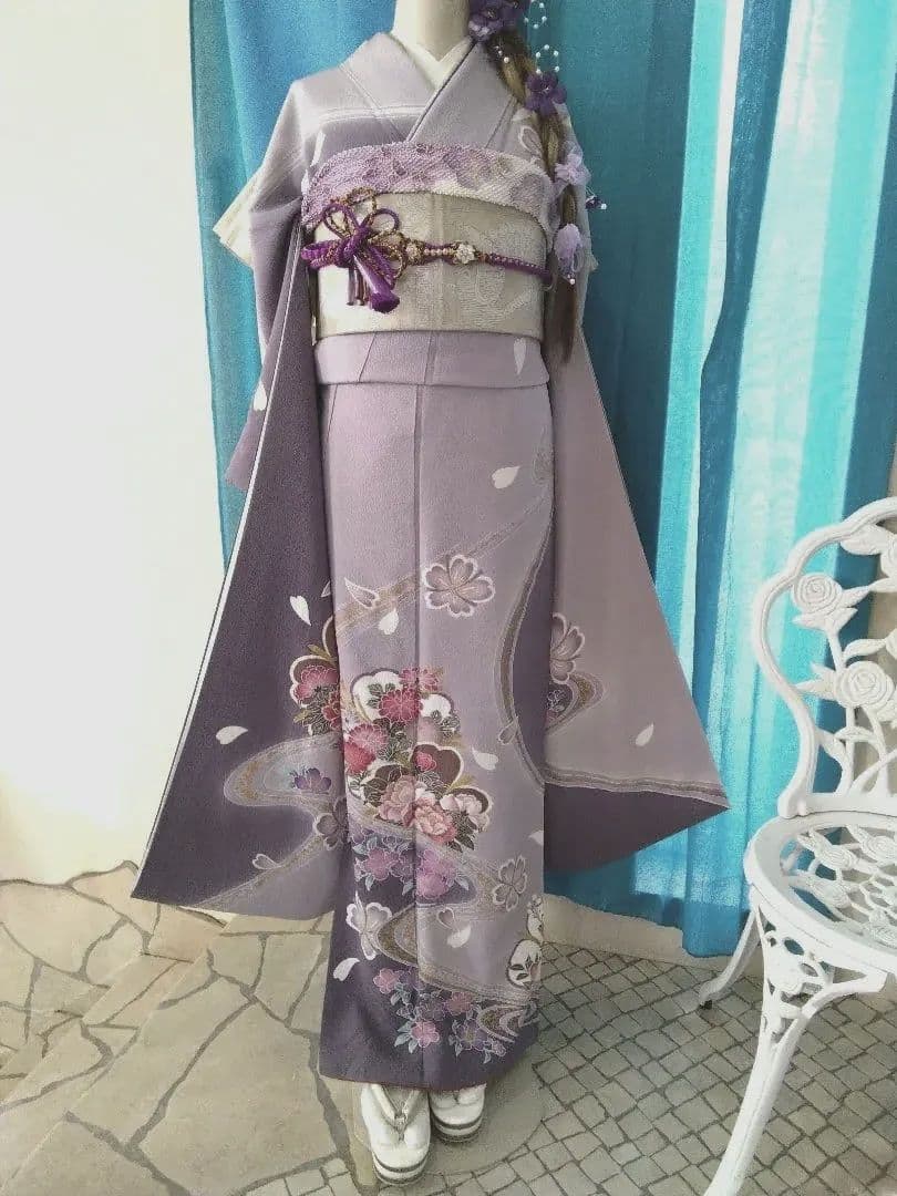 振袖フルセット、やまと誂製振袖、重ね衿、帯揚げ帯締め、袋帯、襦袢、ガード加工