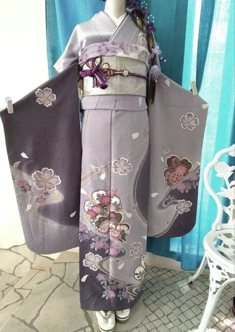 振袖フルセット、やまと誂製振袖、重ね衿、帯揚げ帯締め、袋帯、襦袢、ガード加工