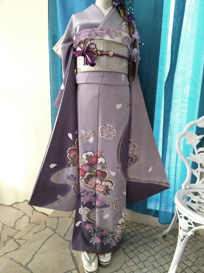 振袖フルセット、やまと誂製振袖、重ね衿、帯揚げ帯締め、袋帯、襦袢、ガード加工