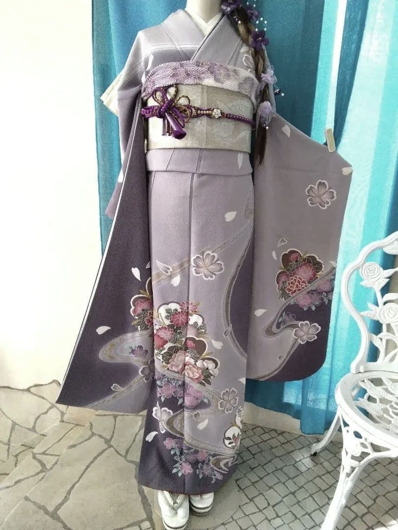 振袖フルセット、やまと誂製振袖、重ね衿、帯揚げ帯締め、袋帯、襦袢、ガード加工