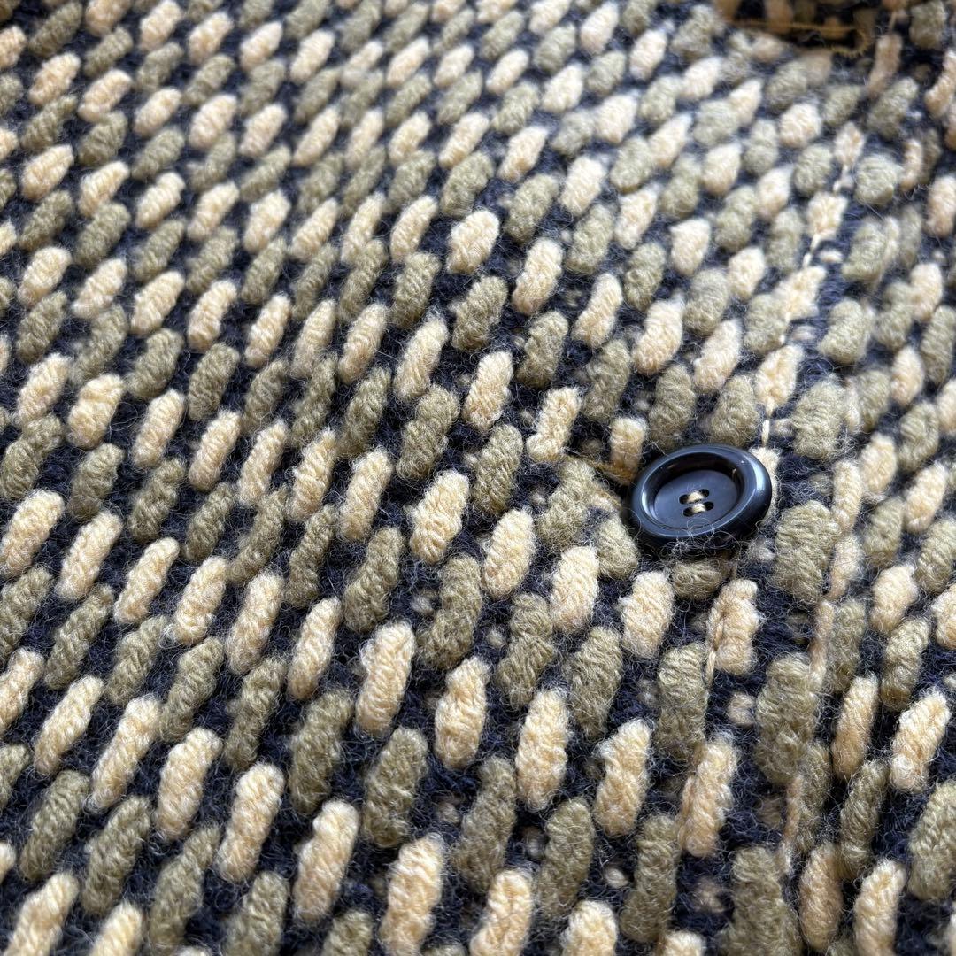 美品【MISSONI】最高級 オレンジタグ スタンドカラー ツイードコート 44