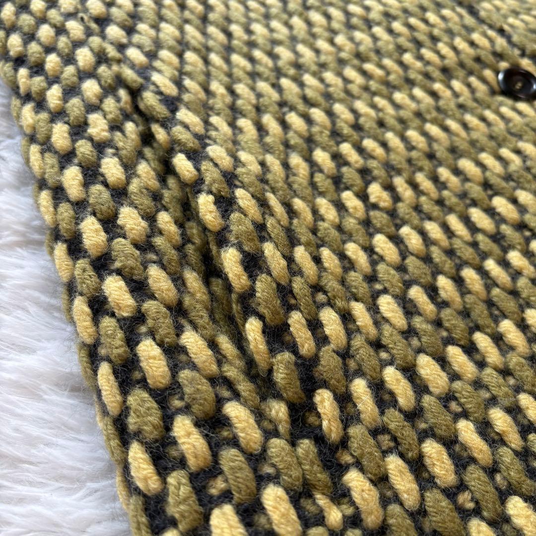 美品【MISSONI】最高級 オレンジタグ スタンドカラー ツイードコート 44