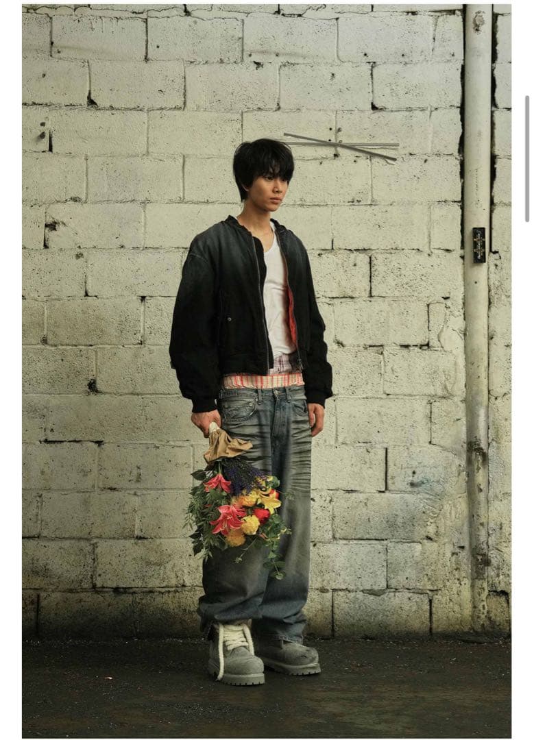 grailz VINTAGE WASHED BOMBER JACKET サイズ1