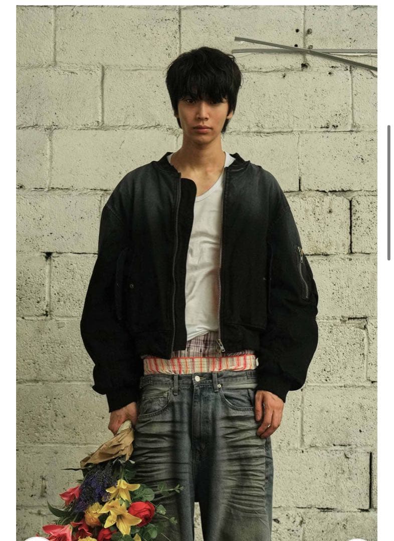 grailz VINTAGE WASHED BOMBER JACKET サイズ1