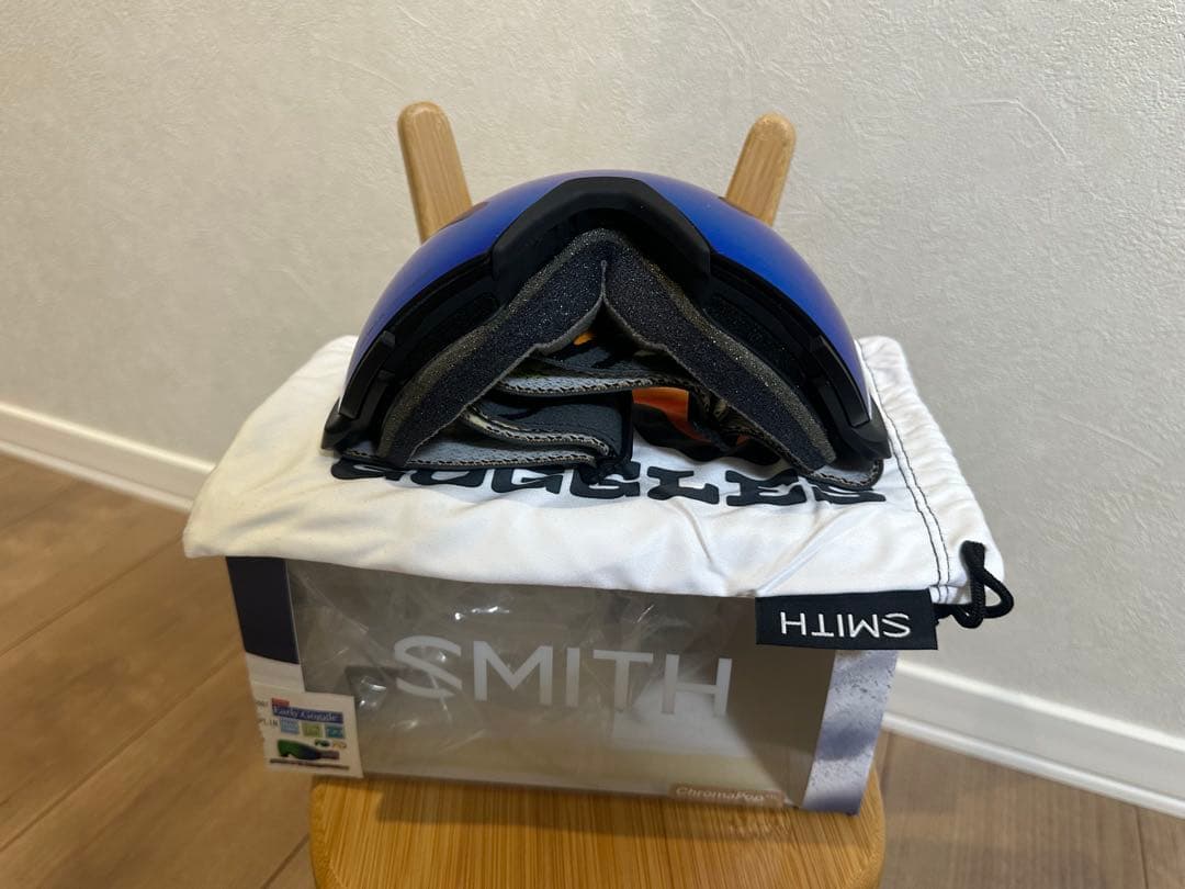 SMITH フレームレスブルーレンズゴーグル