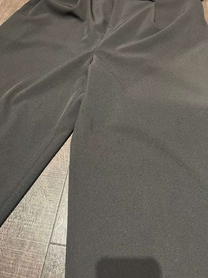 オールインワン ブラック ノースリーブ サロペット