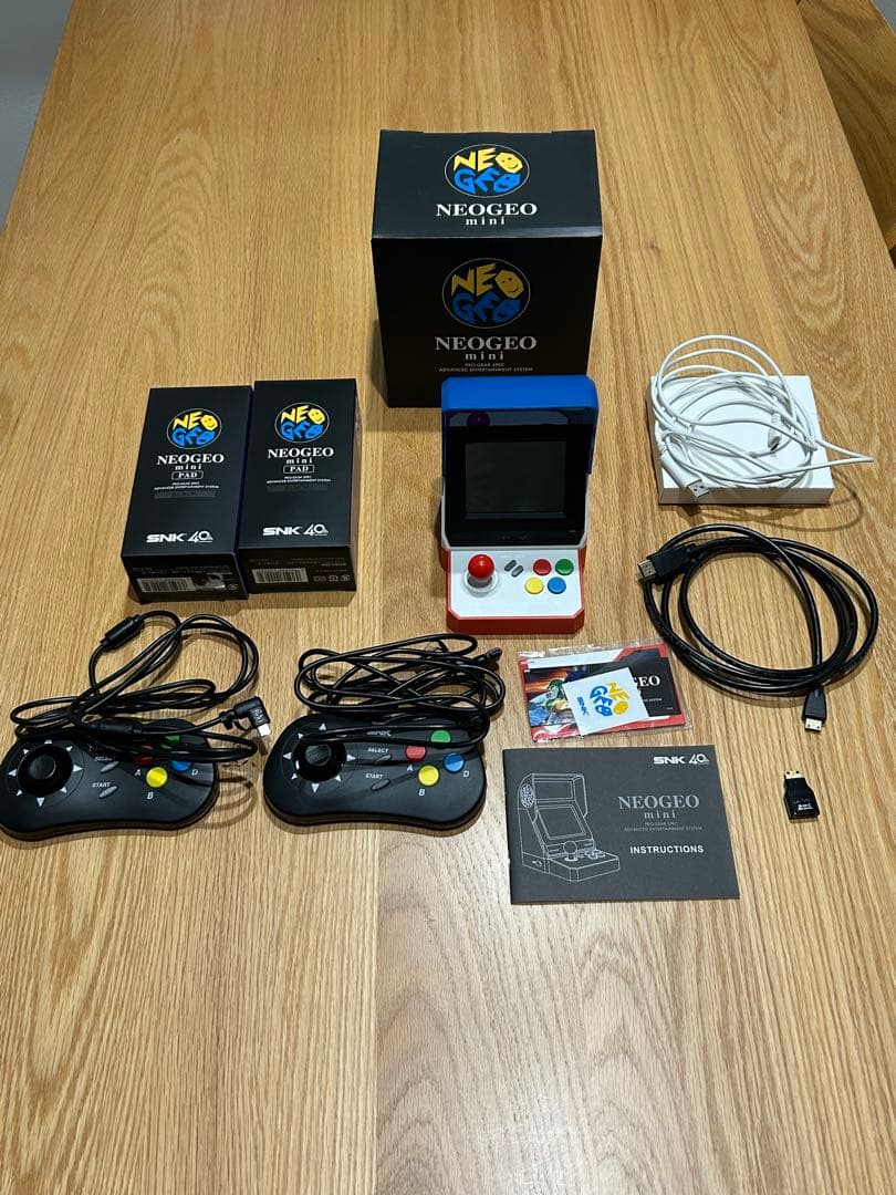 NEOGEO mini ネオジオミニ　本体+ミニパッド（黒）✗2 おまけ有