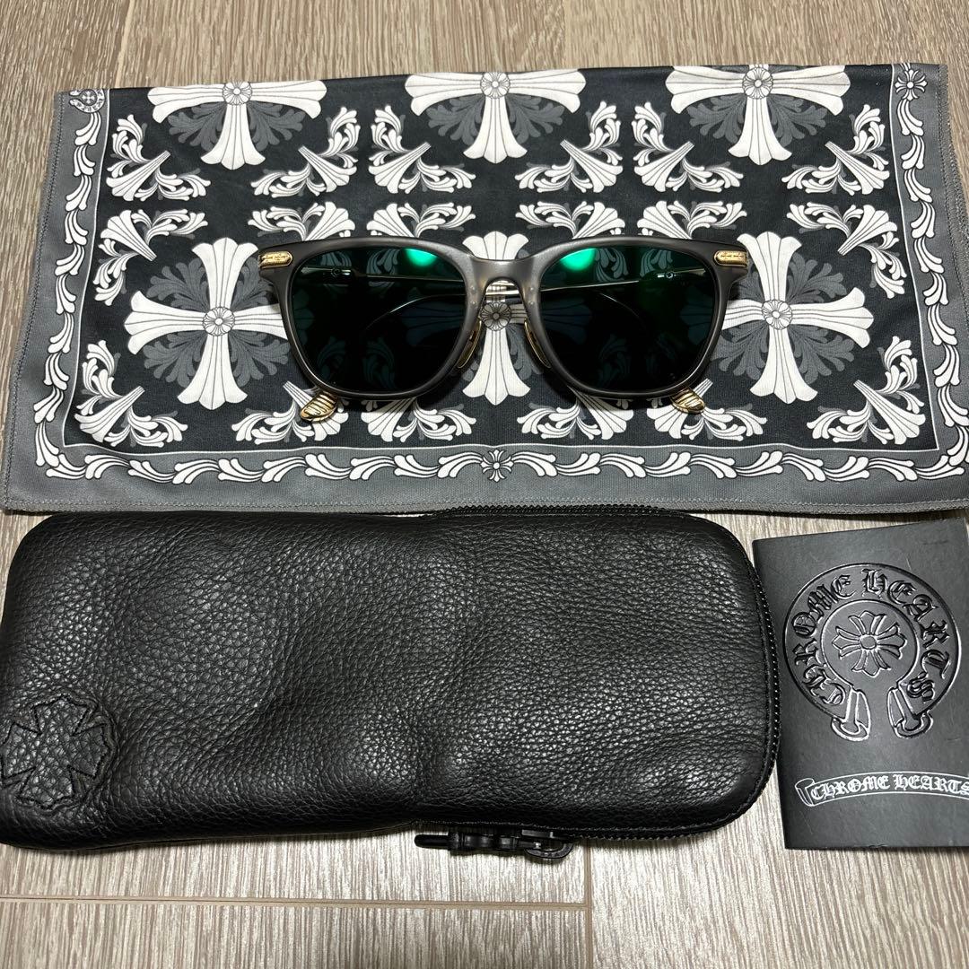 Chrome Hearts SLAGサングラス 眼鏡　眼鏡ケース、クロス付き