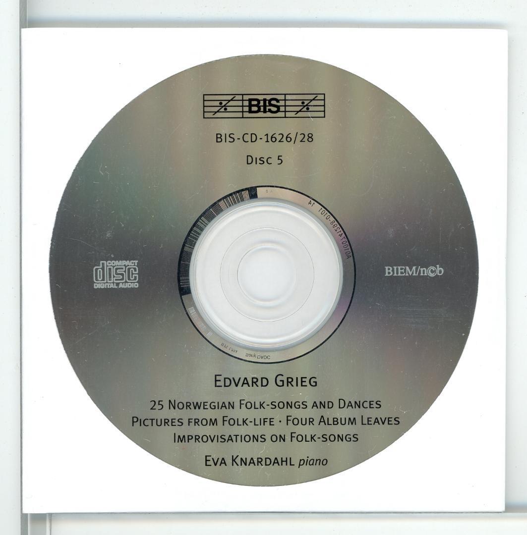 グリーグ ピアノ曲全集 エヴァ・クナルダールほか 12枚組