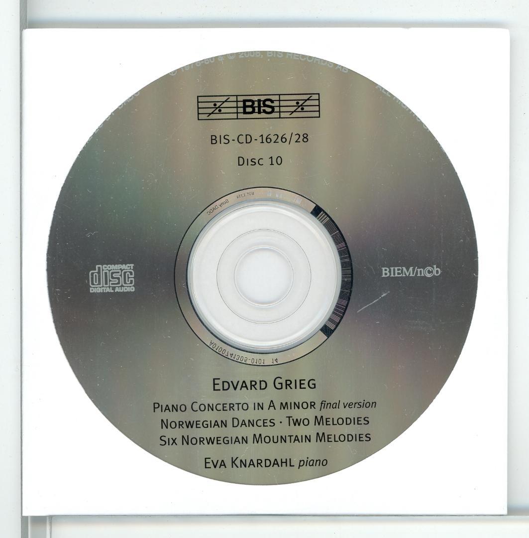 グリーグ ピアノ曲全集 エヴァ・クナルダールほか 12枚組