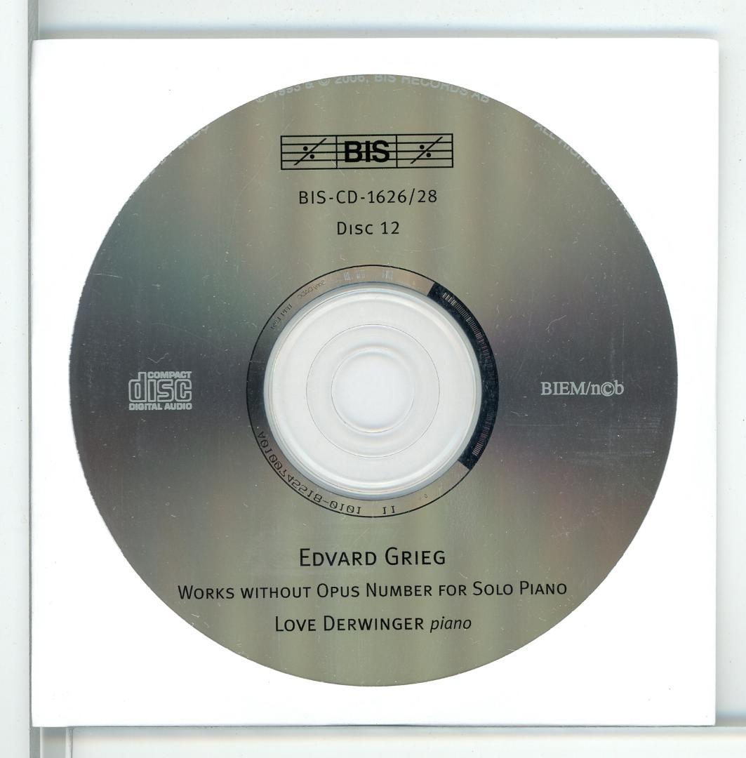 グリーグ ピアノ曲全集 エヴァ・クナルダールほか 12枚組