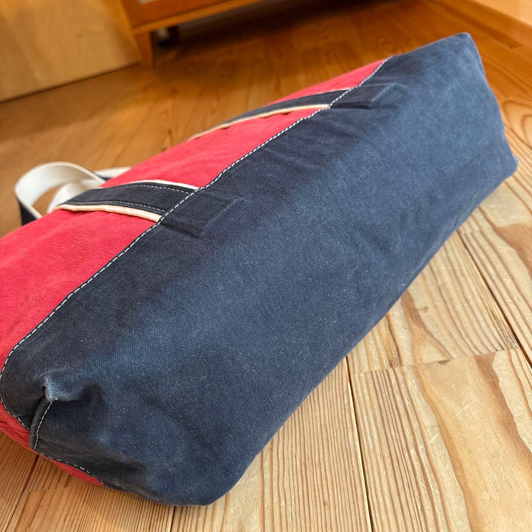 【レア＆極美品】sita paranticaキャンバストートLレッド×ネイビー☆