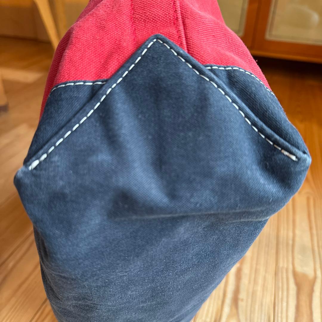 【レア＆極美品】sita paranticaキャンバストートLレッド×ネイビー☆